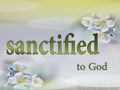 What About Sanctification?